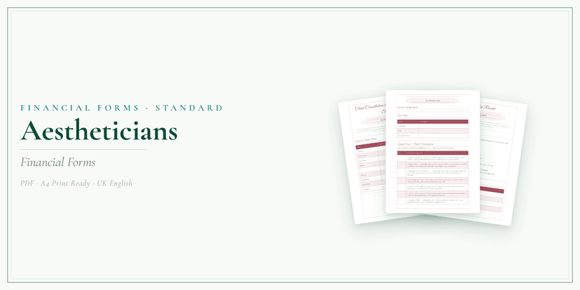 Financial Forms Bundle — Standard