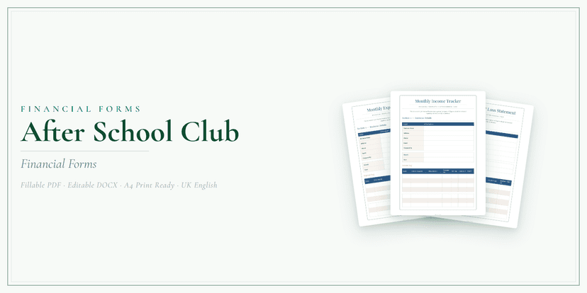 Financial Forms Bundle — Premium