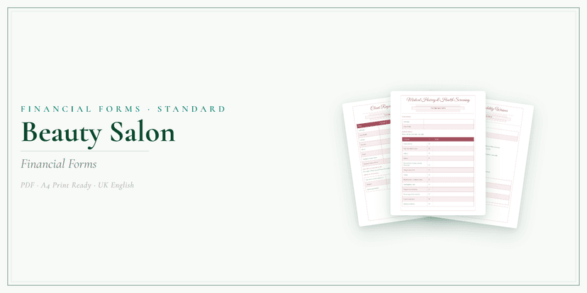 Financial Forms Bundle — Standard