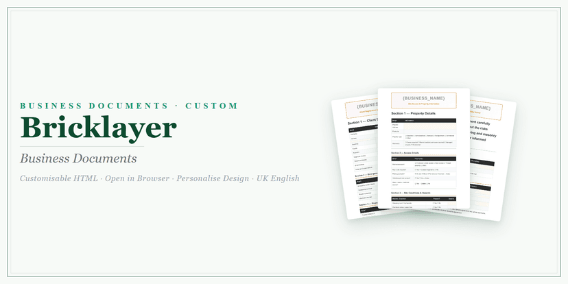 Business Documents — Custom