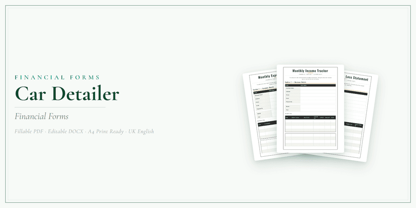 Financial Forms Bundle — Premium