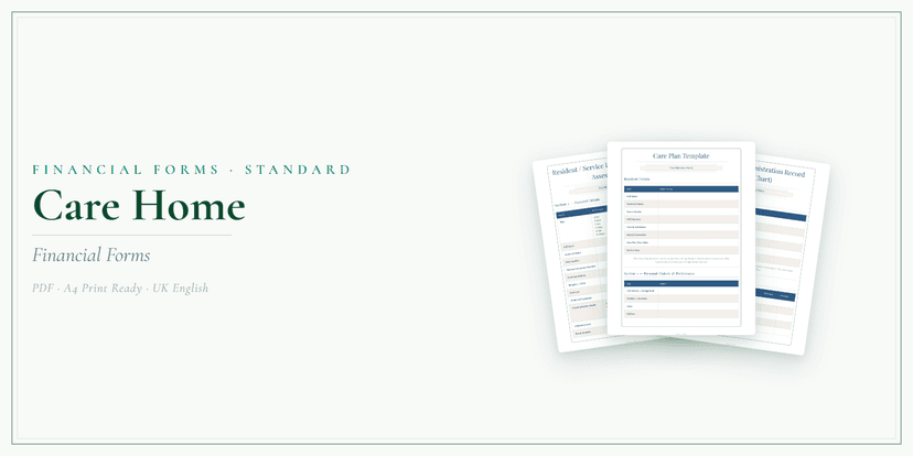 Financial Forms Bundle — Standard