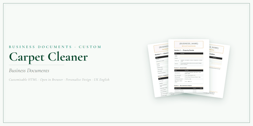 Business Documents — Custom