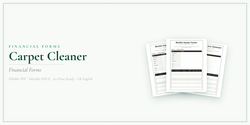 Financial Forms Bundle — Premium