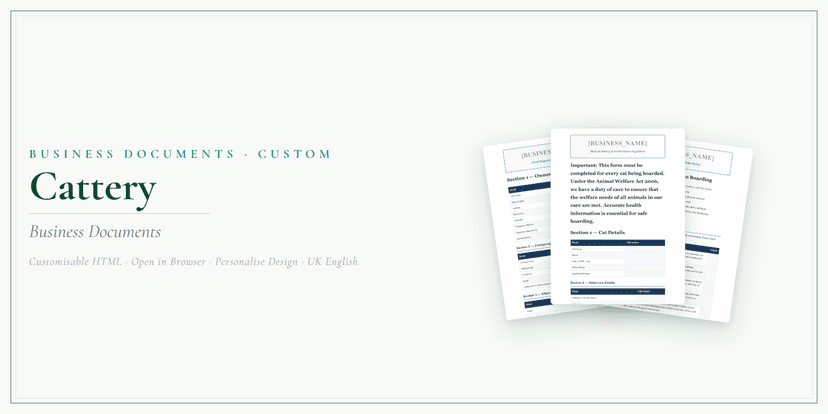 Business Documents — Custom