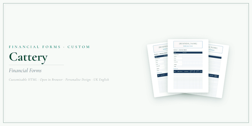 Financial Forms Bundle — Custom