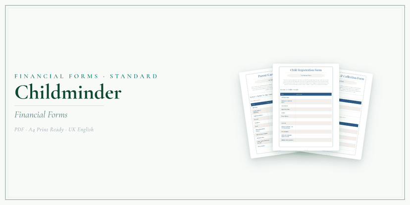 Financial Forms Bundle — Standard