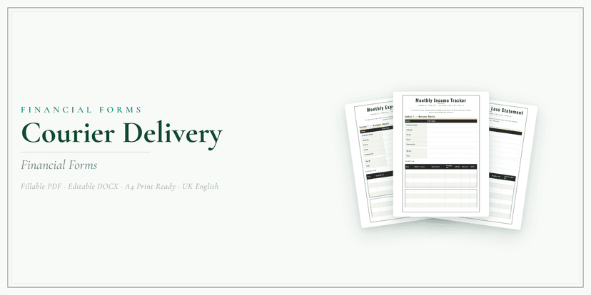 Financial Forms Bundle — Premium