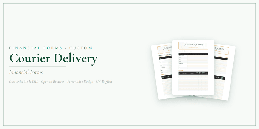 Financial Forms Bundle — Custom