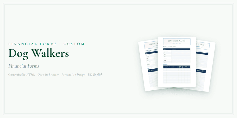 Financial Forms Bundle — Custom