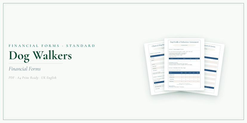 Financial Forms Bundle — Standard