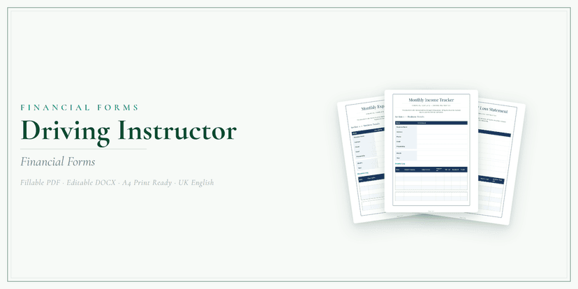 Financial Forms Bundle — Premium