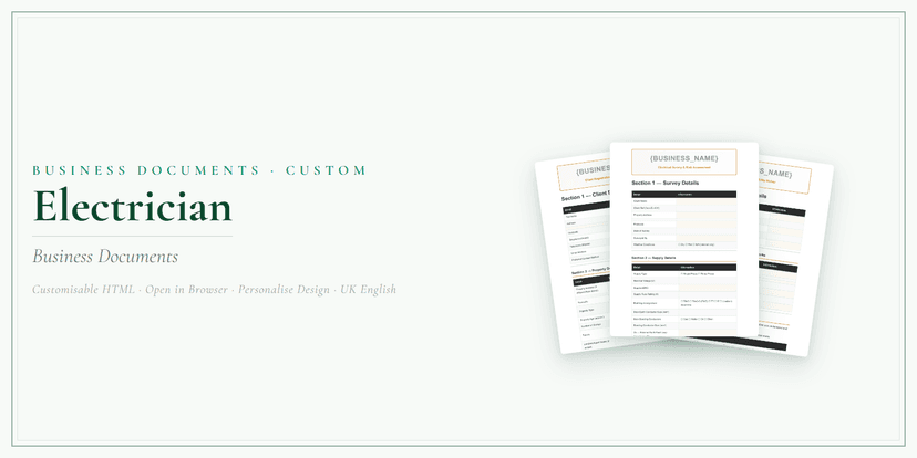 Business Documents — Custom