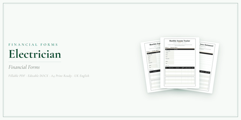 Financial Forms Bundle — Premium