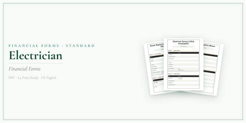 Financial Forms Bundle — Standard
