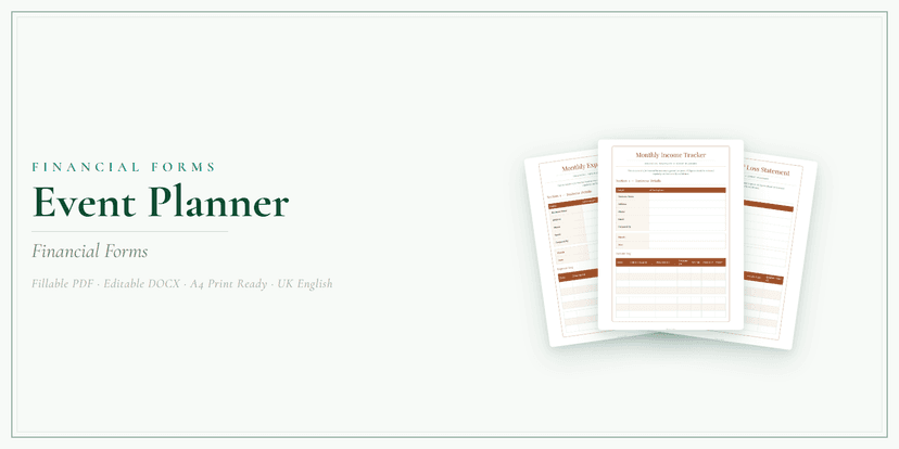 Financial Forms Bundle — Premium