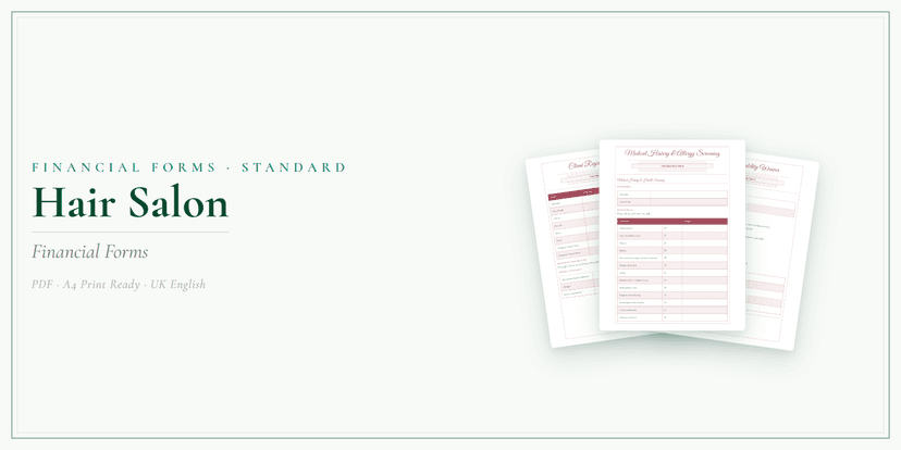Financial Forms Bundle — Standard