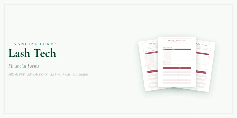 Financial Forms Bundle — Premium