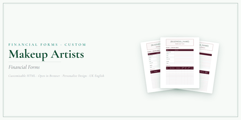 Financial Forms Bundle — Custom