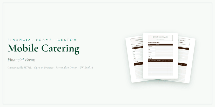 Financial Forms Bundle — Custom