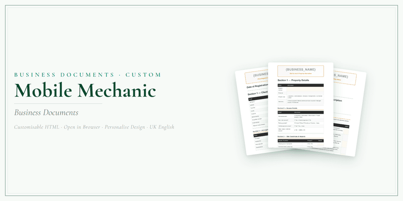 Business Documents — Custom