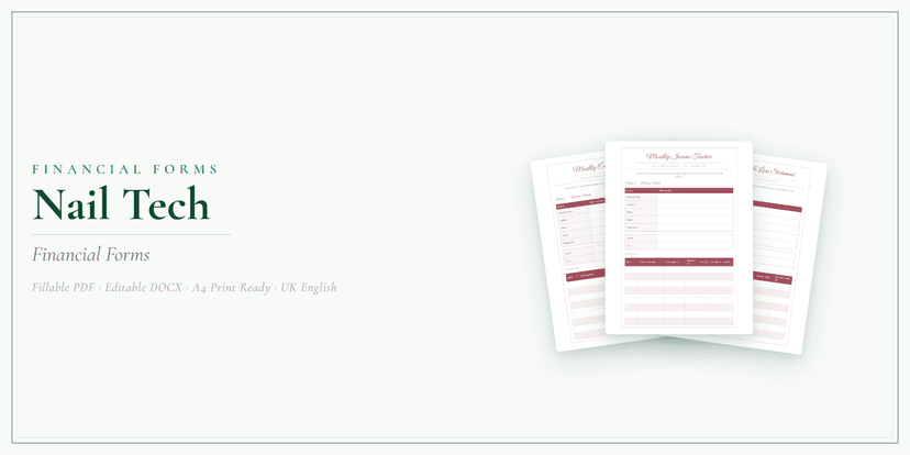 Financial Forms Bundle — Premium