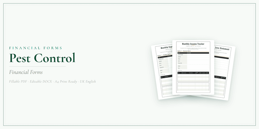 Financial Forms Bundle — Premium