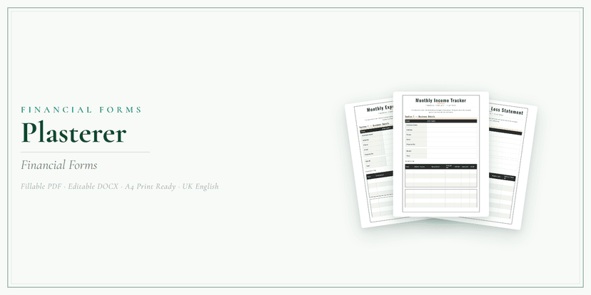 Financial Forms Bundle — Premium