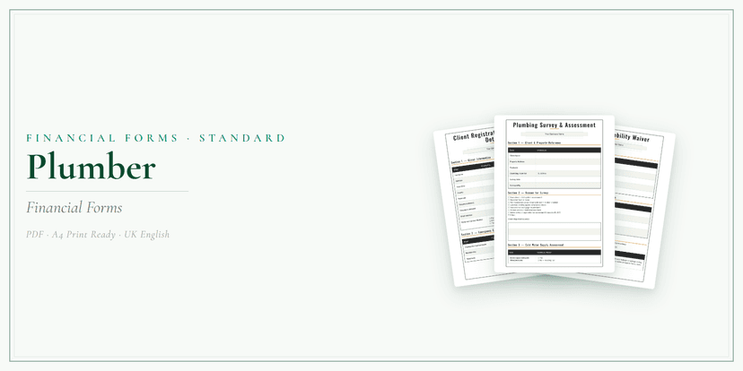 Financial Forms Bundle — Standard