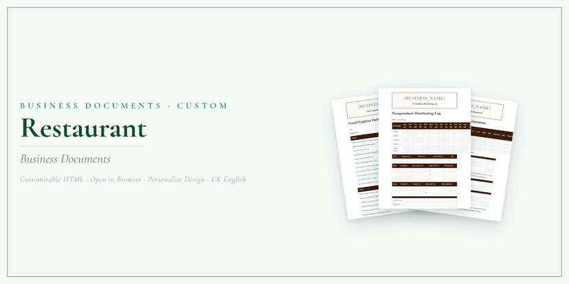 Business Documents — Custom