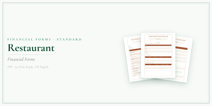 Financial Forms Bundle — Standard