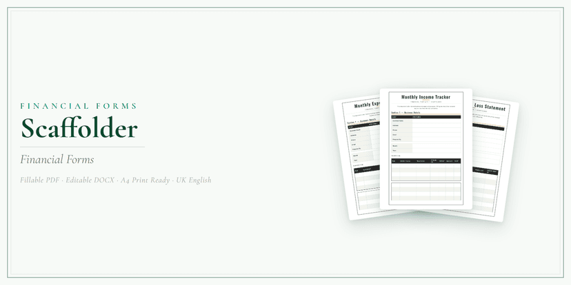 Financial Forms Bundle — Premium