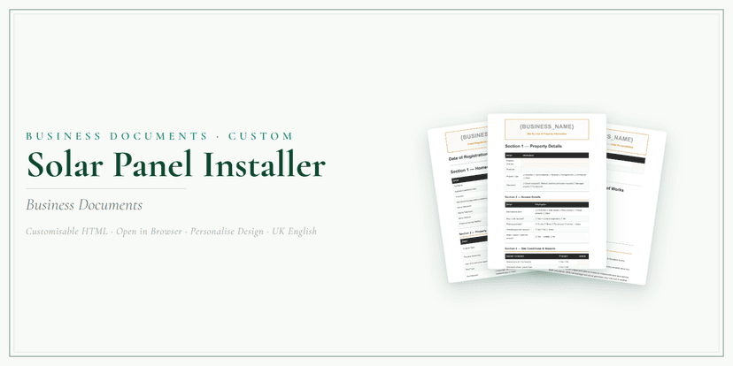 Business Documents — Custom