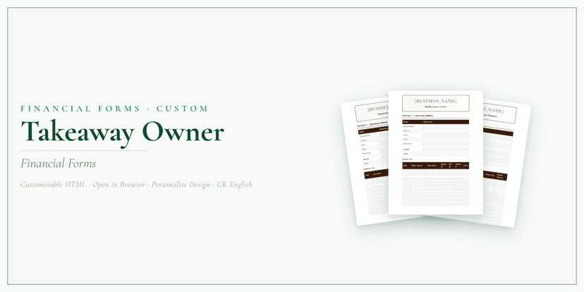 Financial Forms Bundle — Custom