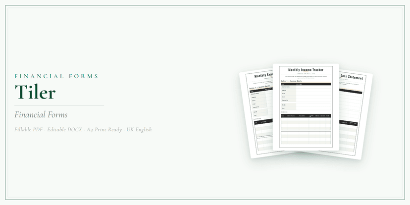 Financial Forms Bundle — Premium