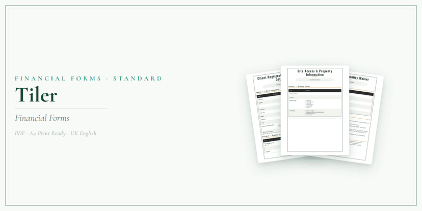 Financial Forms Bundle — Standard