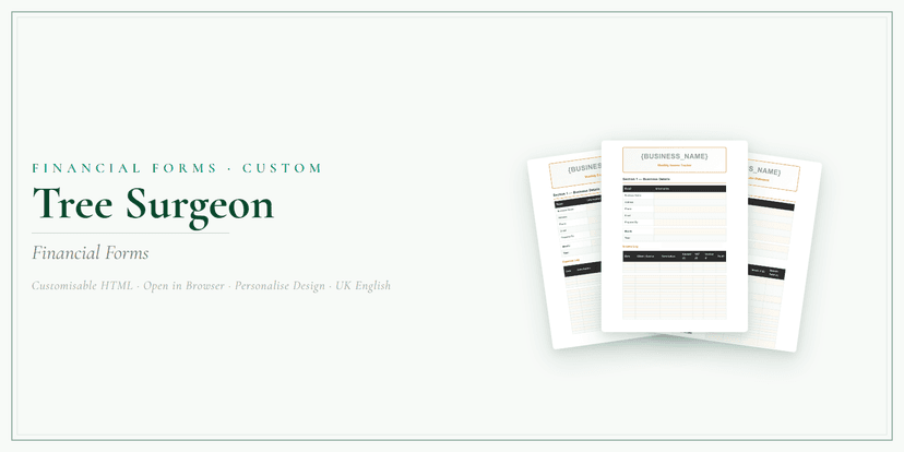 Financial Forms Bundle — Custom