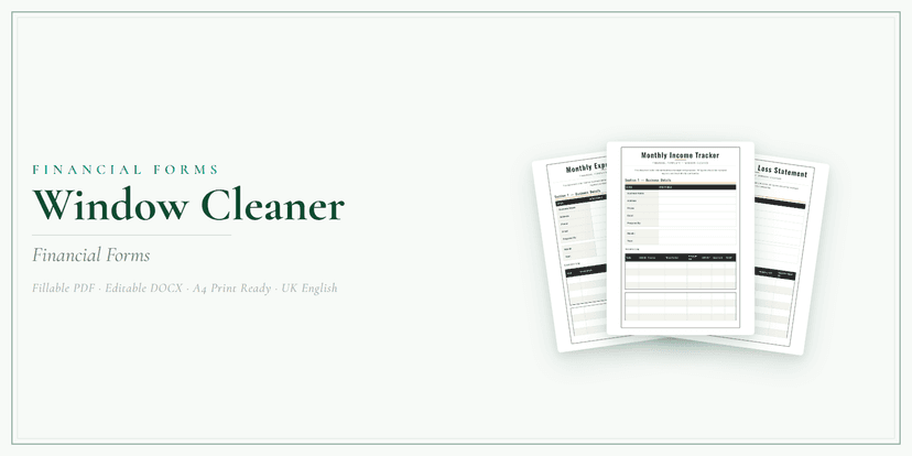 Financial Forms Bundle — Premium