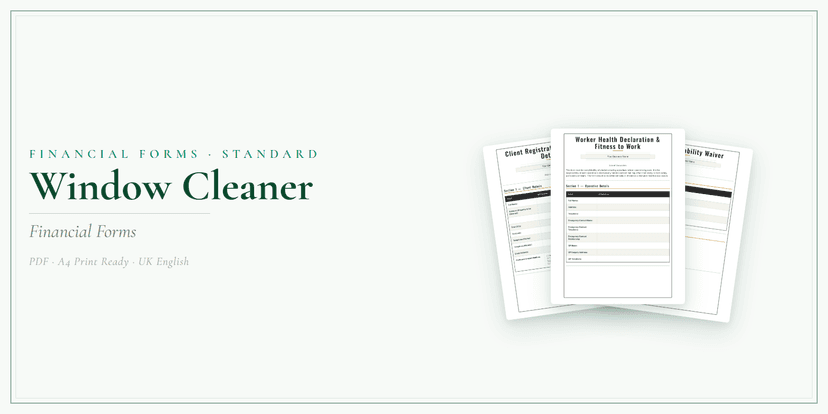 Financial Forms Bundle — Standard